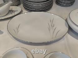 67pc Max Schonfeld Platinum Wheat Fine China Dinner Set Made in Japan Dinnerware