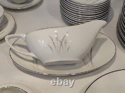 67pc Max Schonfeld Platinum Wheat Fine China Dinner Set Made in Japan Dinnerware