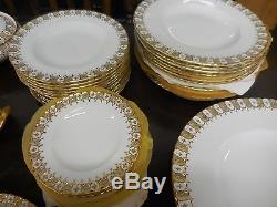 69 PIECES Royal Crown Derby Heraldic Gold Dinnerware