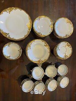 69 Pcs WAWEL Polish White And Gold Dinnerware China Set Poland Porcelain