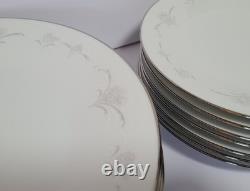 7 Noritake Casablanca 6842 5-Piece Place Settings Platinum Rim Japan 35 Pieces