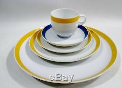 70s ROSENTHAL Midcentury Pop OP ART China PLUS 20 Pc Set for 4 Space Age R1127