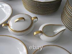 74 pc WILLIAMS SONOMA M NORITAKE GOLD BAND CHINA SERVES 12 JAPAN DINNERWARE SET