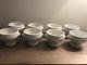 8 Apilco White French Porcelain Lion Head Small 1 cup Soup Bowls