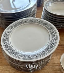 81 pc dinnerware set. Noritake Ivory! High End! 12 place sets minus 3 bowls