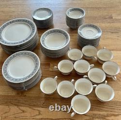 81 pc dinnerware set. Noritake Ivory! High End! 12 place sets minus 3 bowls