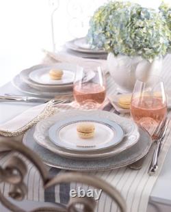 851745 French Perle White 16-Piece Dinnerware Set