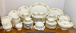 87 PIECES Vintage c1930's Hand Painted Japan Meito Arbor Porcelain China Set EXC