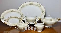 87 PIECES Vintage c1930's Hand Painted Japan Meito Arbor Porcelain China Set EXC