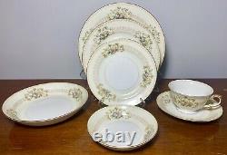 87 PIECES Vintage c1930's Hand Painted Japan Meito Arbor Porcelain China Set EXC