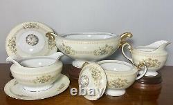 87 PIECES Vintage c1930's Hand Painted Japan Meito Arbor Porcelain China Set EXC