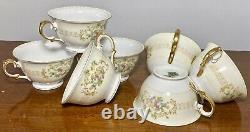 87 PIECES Vintage c1930's Hand Painted Japan Meito Arbor Porcelain China Set EXC