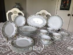 ANTIQUE- China-Dinnerware Set 1918-1945 MCPCzechoslovakia 25Pieces-Beautiful