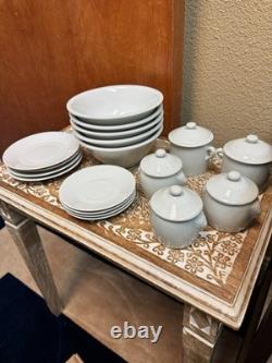 APILCO White Porcelain (18-Piece) Miscellaneous Dinnerware Made In France