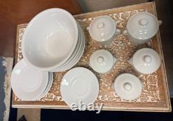 APILCO White Porcelain (18-Piece) Miscellaneous Dinnerware Made In France