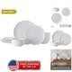 Abigail Bone China Lightweight Chip Resistant 12 Piece Dinnerware Set, Servic