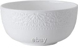 Abigail Bone China Lightweight Chip Resistant 12 Piece Dinnerware Set, Servic