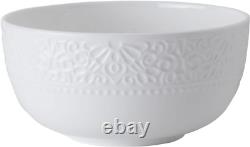 Abigail Bone China Lightweight Chip Resistant 12 Piece Dinnerware Set, Service f