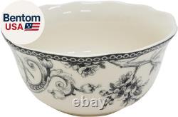 Adelaide 16-Piece Casual Grey Porcelain Dinnerware Set Service for 4, Classic