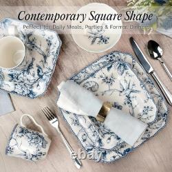 Adelaide 16-Piece Floral Dinnerware Set Microwave & Dishwasher Safe