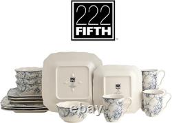 Adelaide 16-Piece Floral Dinnerware Set Microwave & Dishwasher Safe