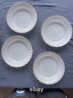 Anchor Hocking FireKing Dinnerware Made In USA White Milk Glass Dinner Set