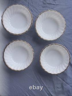 Anchor Hocking FireKing Dinnerware Made In USA White Milk Glass Dinner Set