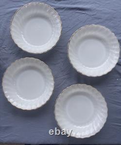Anchor Hocking FireKing Dinnerware Made In USA White Milk Glass Dinner Set