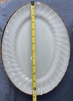 Anchor Hocking FireKing Dinnerware Made In USA White Milk Glass Dinner Set