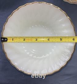 Anchor Hocking FireKing Dinnerware Made In USA White Milk Glass Dinner Set