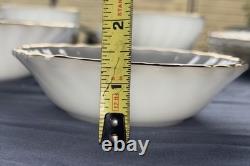 Anchor Hocking FireKing Dinnerware Made In USA White Milk Glass Dinner Set