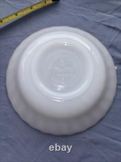 Anchor Hocking FireKing Dinnerware Made In USA White Milk Glass Dinner Set