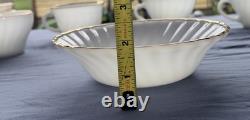 Anchor Hocking FireKing Dinnerware Made In USA White Milk Glass Dinner Set
