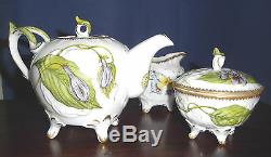 Anna Weatherley 3-Piece Twig Tea Set-Hand-painted Porcelain Made In Hungary