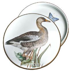 Anna Weatherley 7 Round Hand-Painted Covered Porcelain Box withPainting Of A Duck