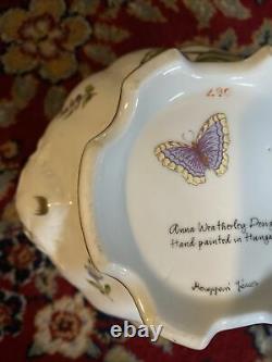 Anna Weatherley Designs Butterfly Porcelain Teapot Hand Painted Hungary