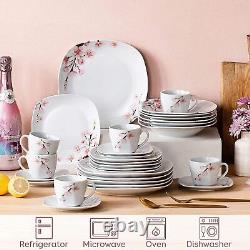 Annie 30pc/24pc/20pc Porcelain Delicate Floral Dinnerware Set Service for 6