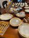 Antique 140+ Serving Pieces NORITAKE Christmas Ball Gold China Dinnerware 16034