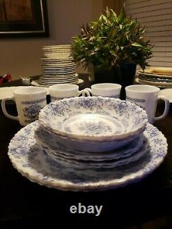 Antique Arcopal Honorine China Dinnerware Set 14 pc