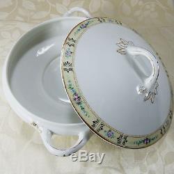 Antique Buffalo China 1920 Porcelain Dinnerware Set Service for 12 USA 102 Pcs