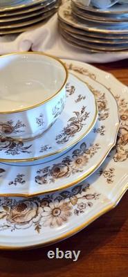 Antique Dermaine by Furstenberg Old Brunswick China Dinnerware Set 109 Pieces