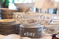 Antique Dermaine by Furstenberg Old Brunswick China Dinnerware Set 109 Pieces