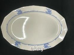Antique Rookwood Pottery Blue Ship Dinnerware/Shipware 13 1/2 Oval Platter