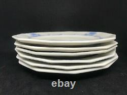 Antique Rookwood Pottery Blue Ship Dinnerware/Shipware 6 1/2 Dessert Plates/6