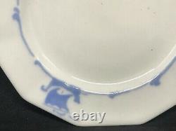 Antique Rookwood Pottery Blue Ship Dinnerware/Shipware 6 1/2 Dessert Plates/6