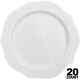 Antique collection Plastic Dinner Plates White 10