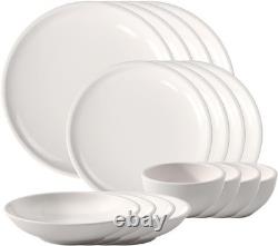 Artesano 16 Piece Dinnerware Set, Creamy White