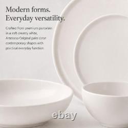 Artesano 16 Piece Dinnerware Set, Creamy White