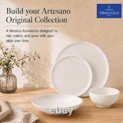 Artesano 16 Piece Dinnerware Set, Creamy White