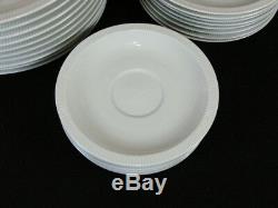 Arzberg ATHENA White Dinner Salad Plates and Saucers 24 Pieces